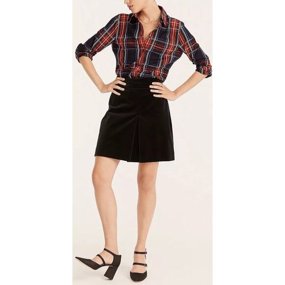 J. Crew Slim Fit Stretch Cotton Poplin Shirt In Stewart Tartan Plaid Button Down - Picture 7 of 10